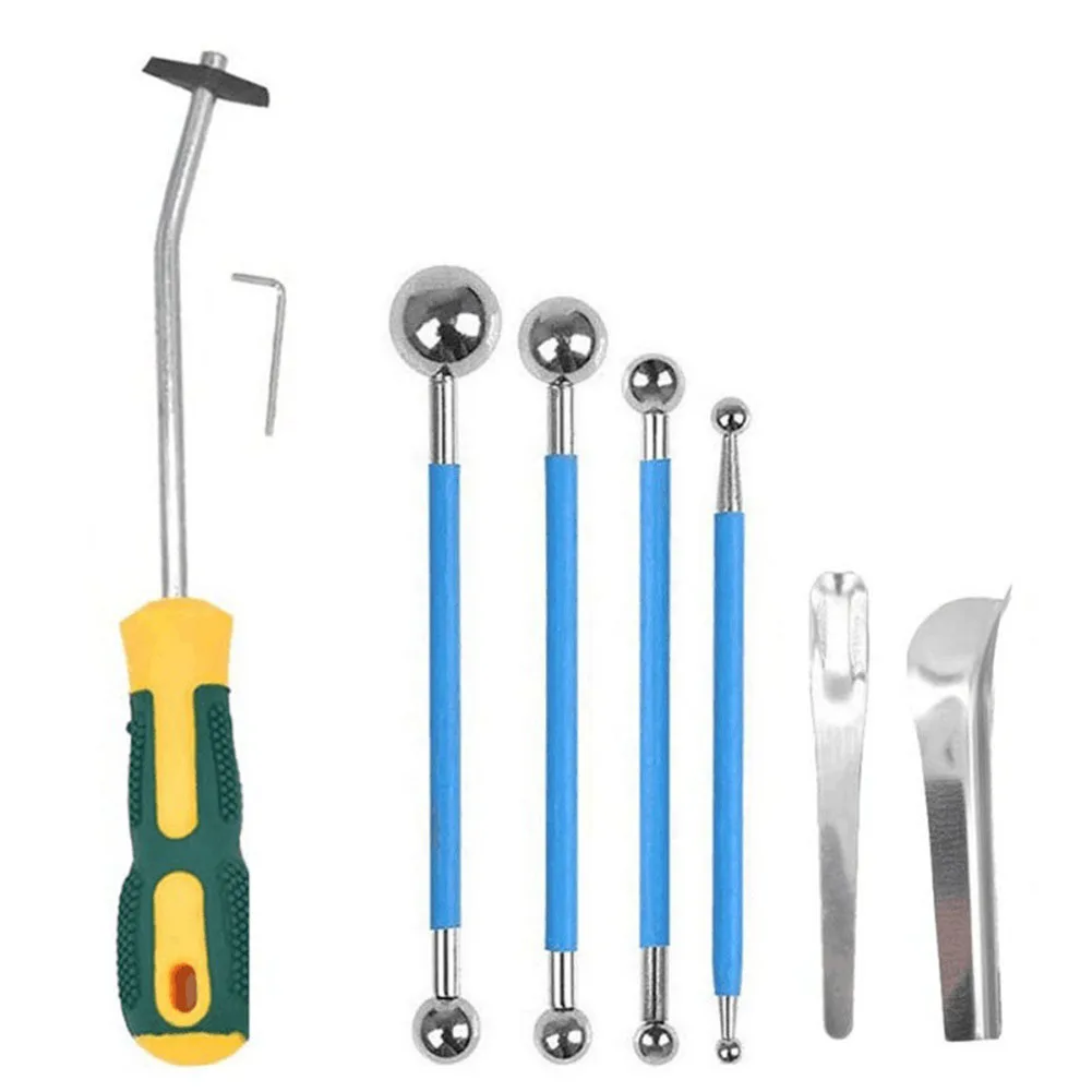 Kit de calfeutrage 8 pièces, outil de déjointage, outil de réparation des joints de carrelage, outil de déjointage pour les joints muraux, outil de nettoyage du ciment 1 Kit de calfeutrage 8 pièces, outil de déjointage, outil de réparation des joints de carrelage, outil de déjointage pour les joints muraux, outil de nettoyage du ciment 1