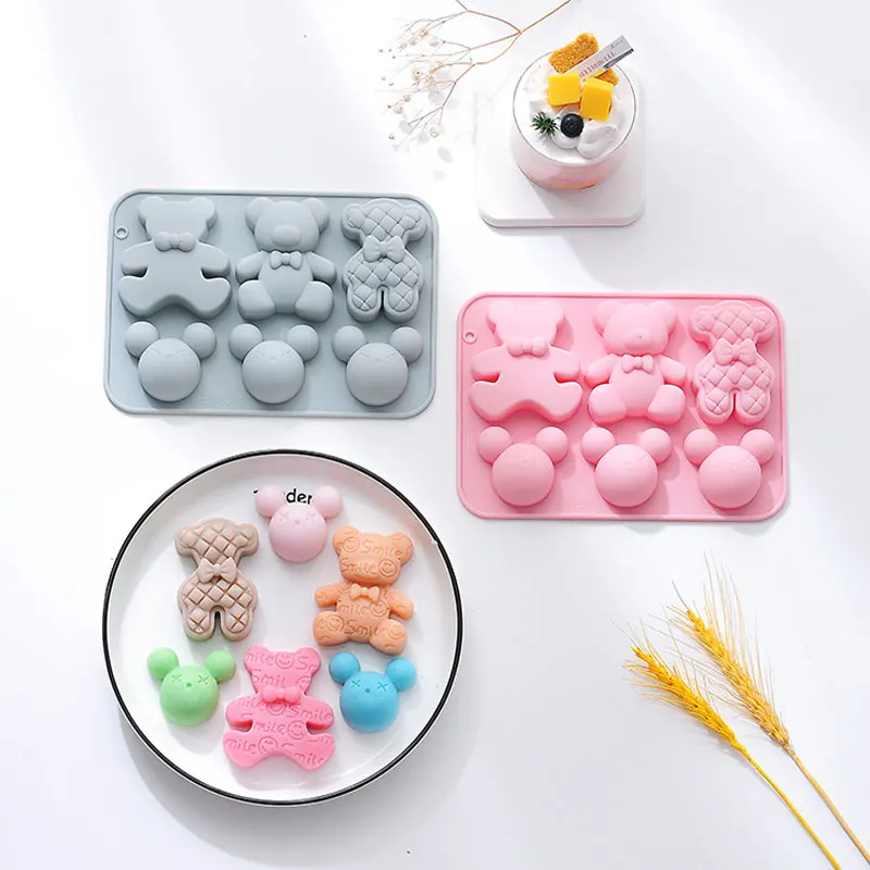Silicone Gummy Bears Sugarcraft and Chocolate Molds for Cake Decorating for  sale