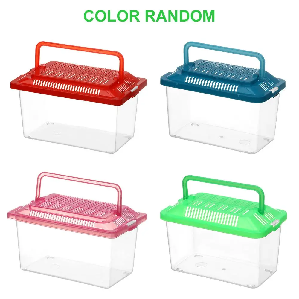 Portable Transparen Feeding Aquarium Pet Products Goldfish Tank Turtle Tank Hamster Box fish aquarium turtle tank