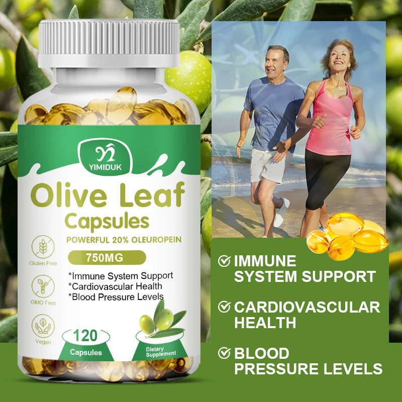 

Olive Leaf Extract Capsules Provides Immune Support, Promotes Cardiovascular System Health, and Supports Healthy Blood Pressure