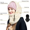 Sherpa Hood Ski Mask Ski Mask for Women Men Balaclava Women Face Mask for Cold Weather Winter Windproof Coldproof Plush Mask 6