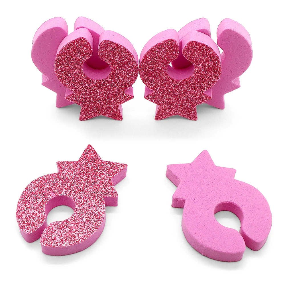 5Pcs Pink Star Foam Toe Separators Gel Polish Foot Fingers Separators For Men And Women Pedicure Pedicure Supplies Nails Product