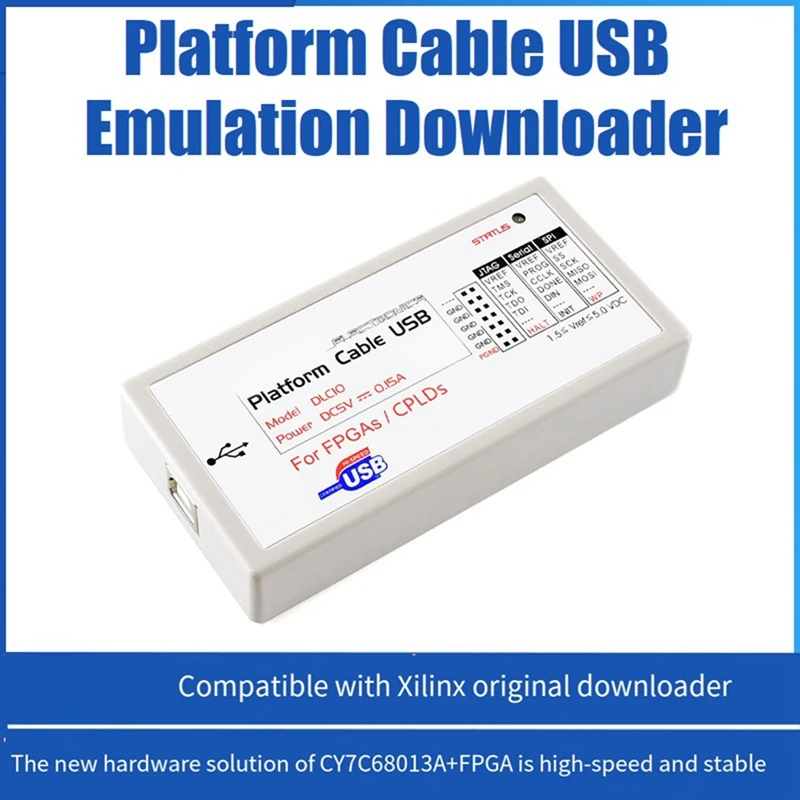 

Platform Cable USB Programmer Downloader For In-Circuit Configuration And Programming Of All Xilinx Devices Emulator