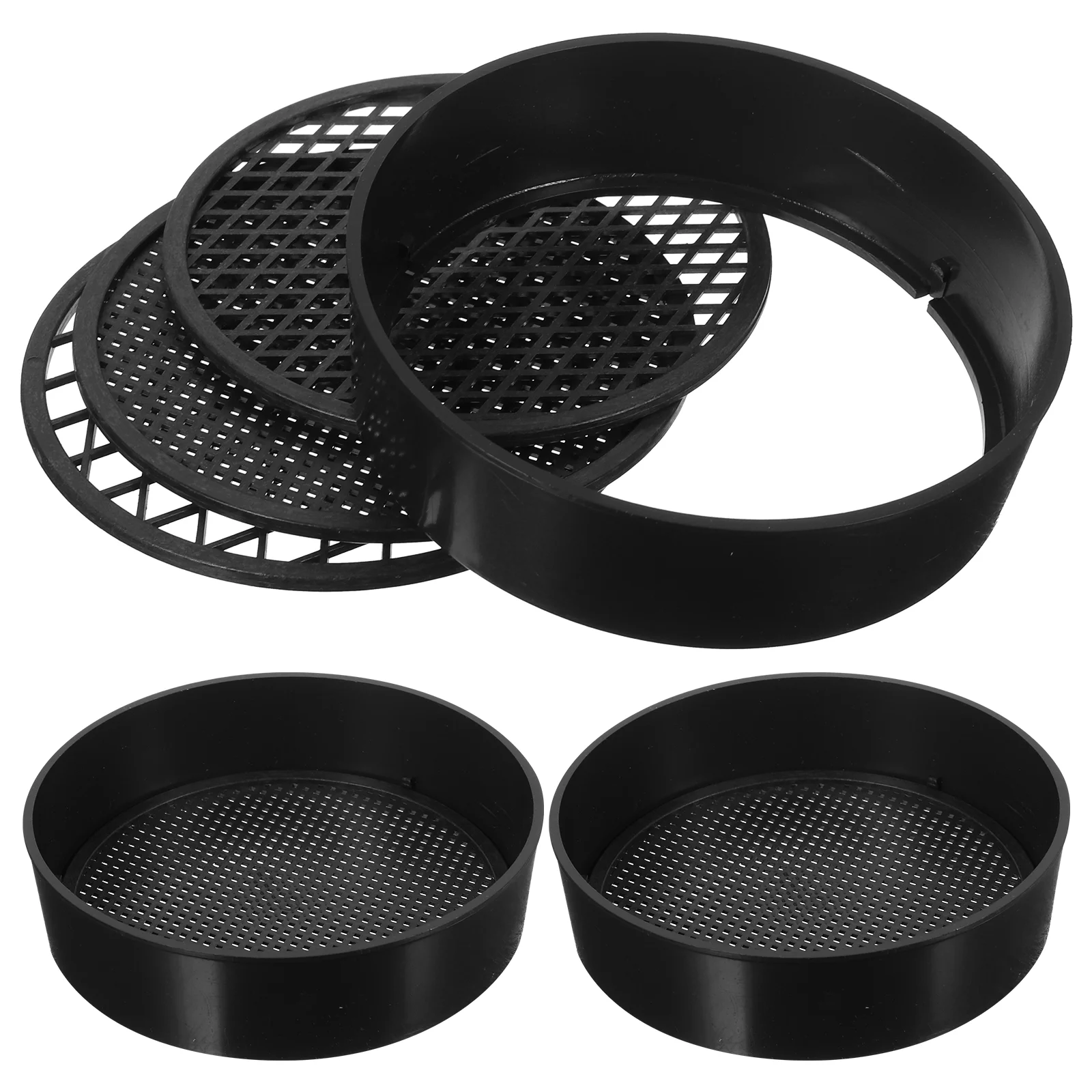 Garden Soil Sieves Planting Soil Filters Gardening Sieves Sifting Pans Soil Sieve Garden Sieve Plastic Mesh Screen 6