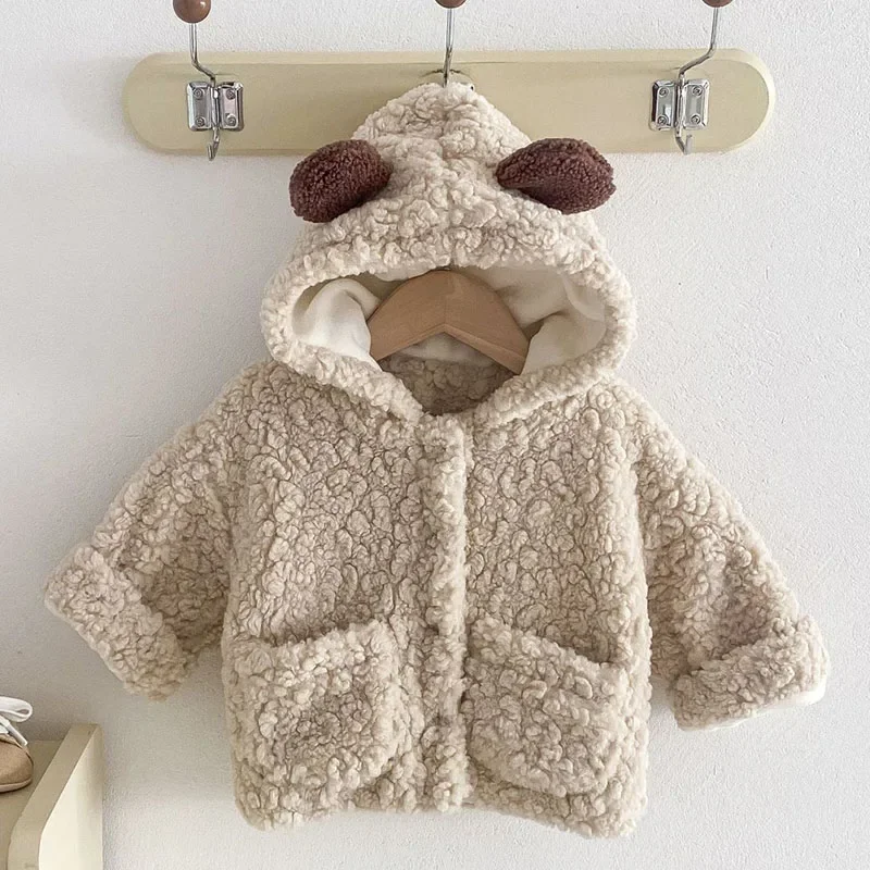 New Winter Newborn Baby Boys Girls Thick Coat Infant Baby Girls Boys Thicken Warm Cardigan Coat Children Thick Warm Clothes