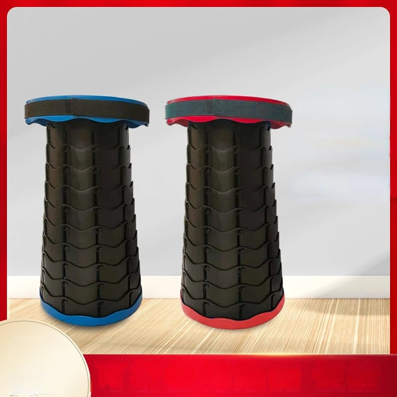 

Portable Telescopic Stool Folding Stool Retractable Plastic Telescopic Stool Seat for Outdoor Camping Adjustable Lightweight