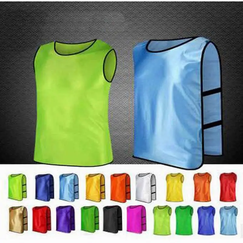 adult chlid soccer marathon group against scrimmage running vest combat training vest tank top lacrosse jerseys 3