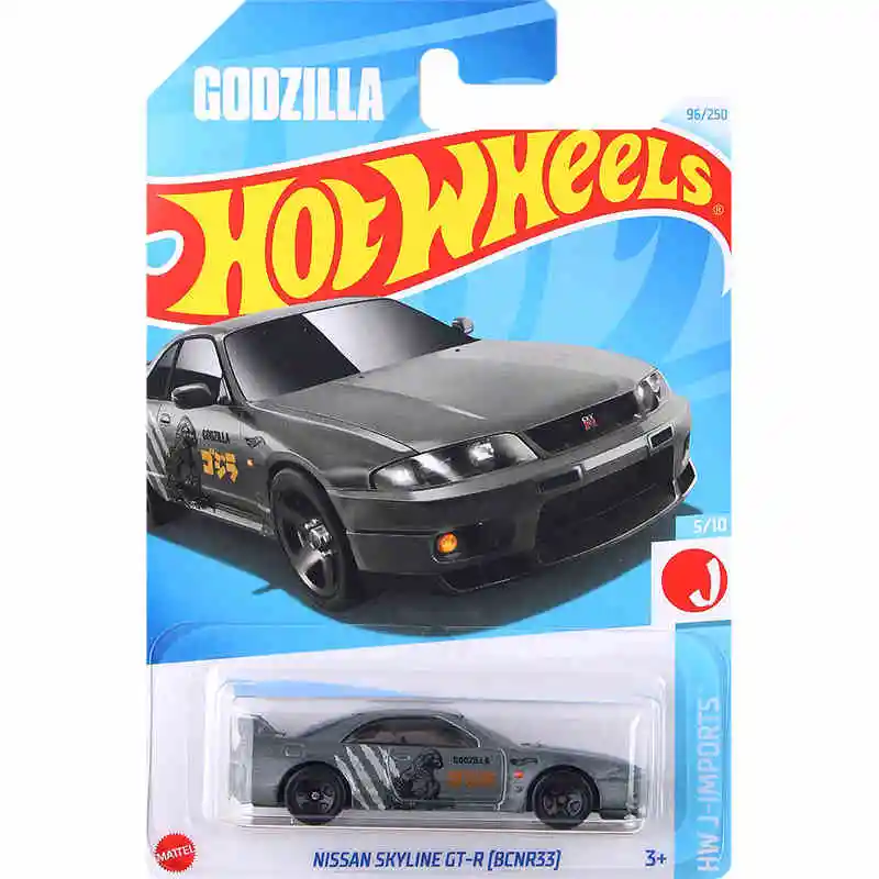 ミニカー Hot Wheels NISSAN SKYLINE GT-R (BCNR33) HOT WHEELS Nissan Skyline GT-R BCNR33 Czarny HKS
