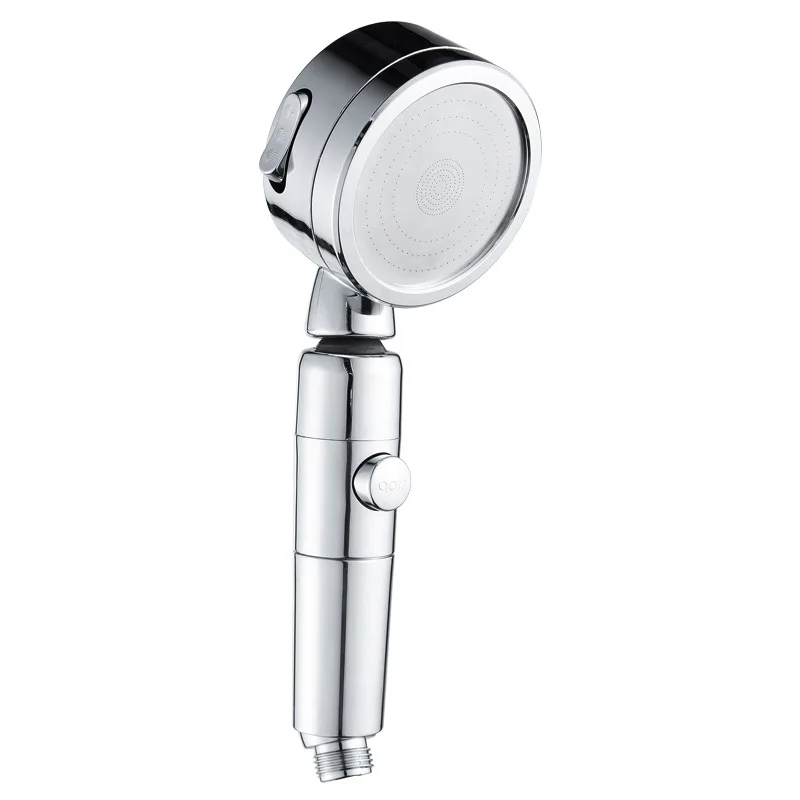 One-key water-stop shaking head three-gear pressurized water-saving hand-held shower head shower high-pressure