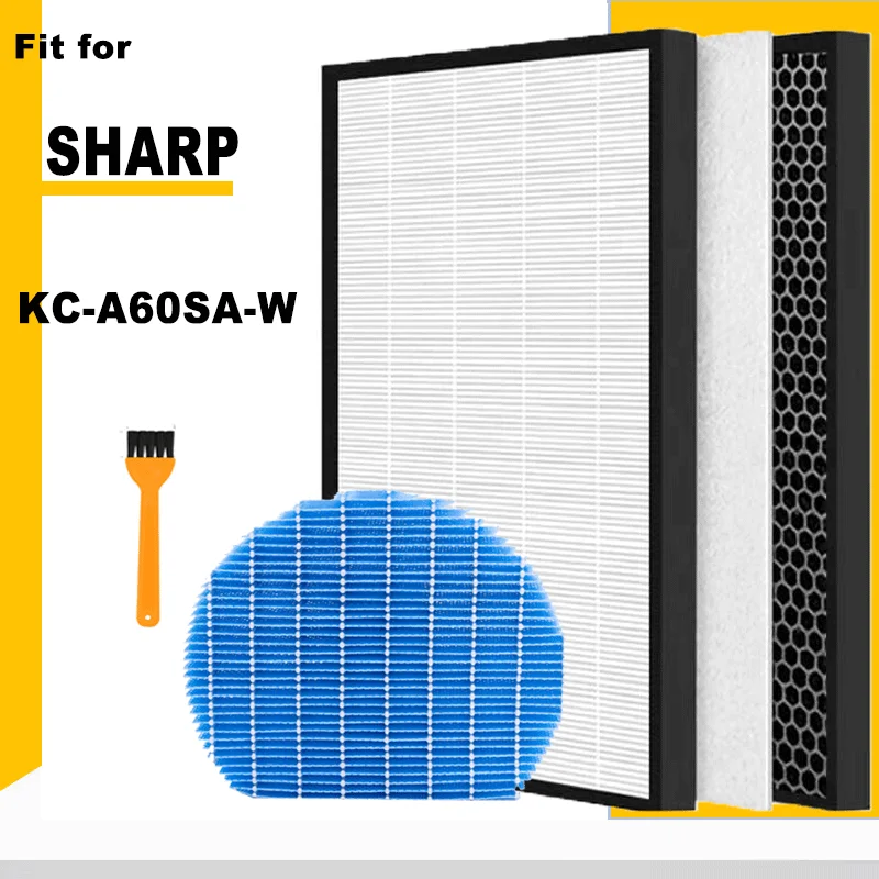 Hepa Filter FZ-A60HFE Deodorizing Filter FZ-A60DFE Humidifying FZ-A60MFE for Sharp Air Purifier KC-A60SA-W