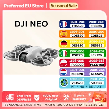 【DJI】DJI Neo Drone Fly Camera Drone/Combo 4K Video stabilizzato 135g Protezioni per eliche a copertura totale leggere e portatili Nuovo