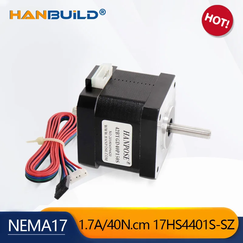 Stepper Motor para Impressora 3d Motor de Eixo Duplo de Chumbo Equipamento do Monitor 17hs4401s-sz Nema17