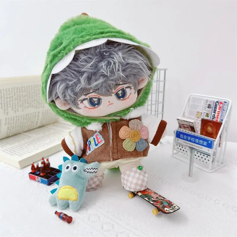 

Костюм кавайного динозавра 20 см, плюшевая кукла-идол, 5 шт., аксессуары для одежды «сделай сам», милая мягкая набивная кукла без одежды для девочек, поклонники, коллекционный подарок