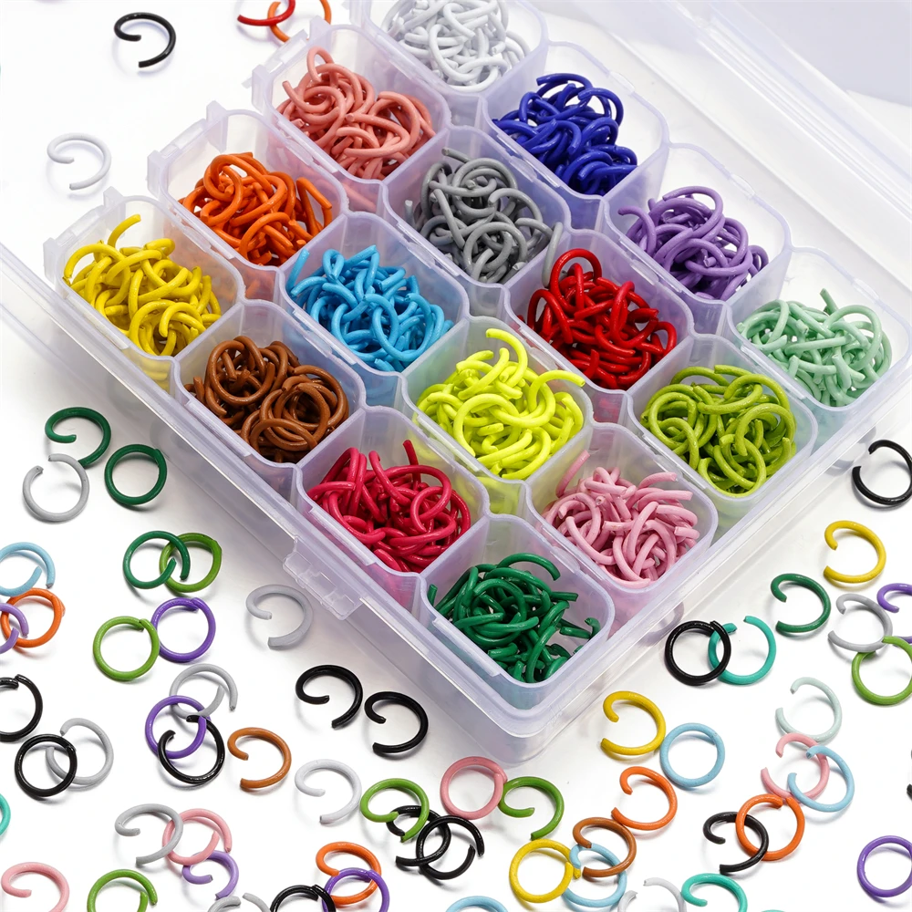 오픈 점프 링 분할 커넥터, DIY 쥬얼리 부속품 용품 100 개/로트, 1.2x10mm 오픈 점프 링 분할 커넥터, DIY 쥬얼리 부속품 용품 100 개/로트, 1.2x10mm