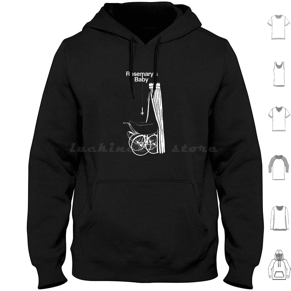 Rosemarys Baby White Felpa Con Cappuccio Cotone Manica Lunga Rosemarys Baby Horror Mia Farrow Movie Baby Film Witch Devil Rosemary Vintage