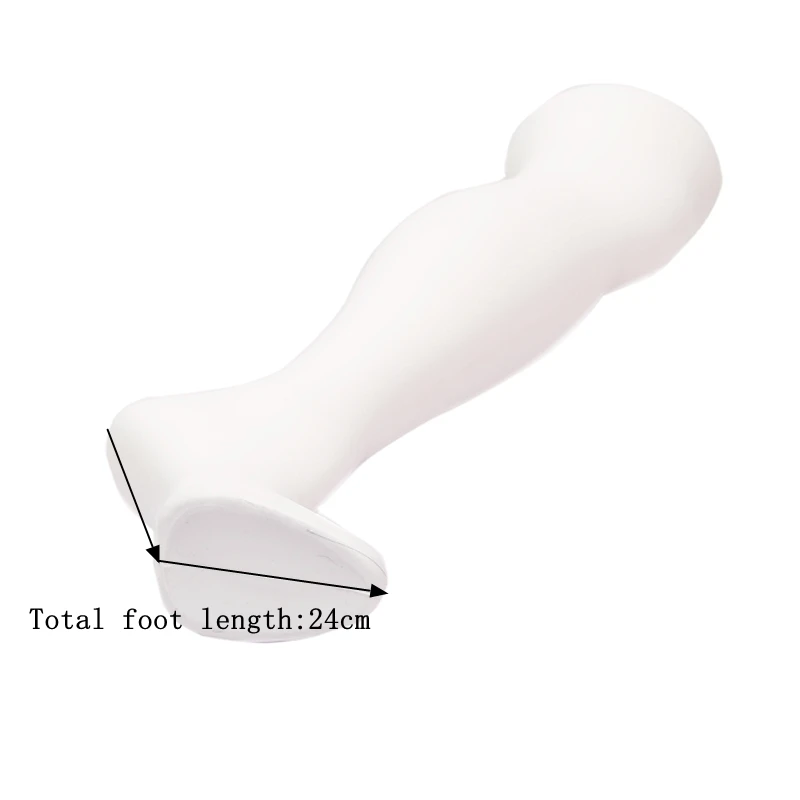 Description Picture 3 of item1 Silk Sock Leg Model Women's Medium Tube Sock Mold Plastic Stand Upright Leg Mold Stocking Feet Stocking Display