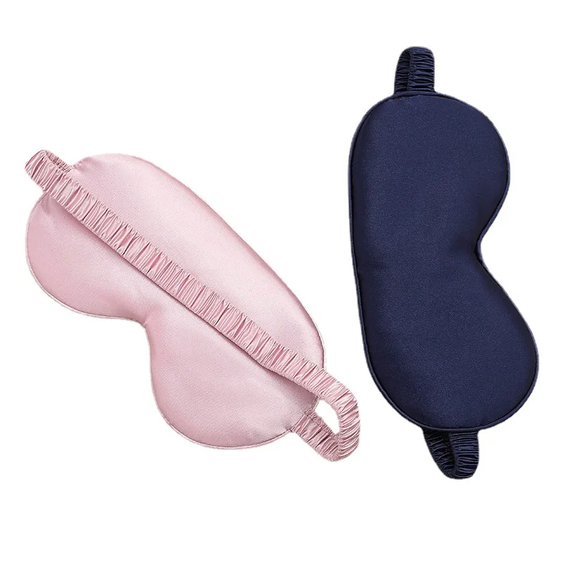 Double-sided Imitation Silk Eye Mask Breathable Sleep Light-blocking Eye Mask Amazon Multi-color Gift Wrap Sleeping Eye Mask 4