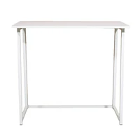 Simple Collapsible Computer Desk White 1
