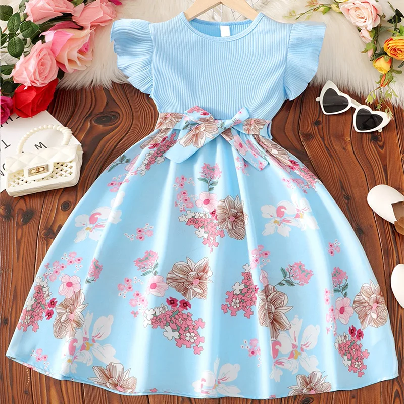 Encantadores Vestidos De Niña De Las Flores Con Escote Cuadrado Y Volantes main image 0