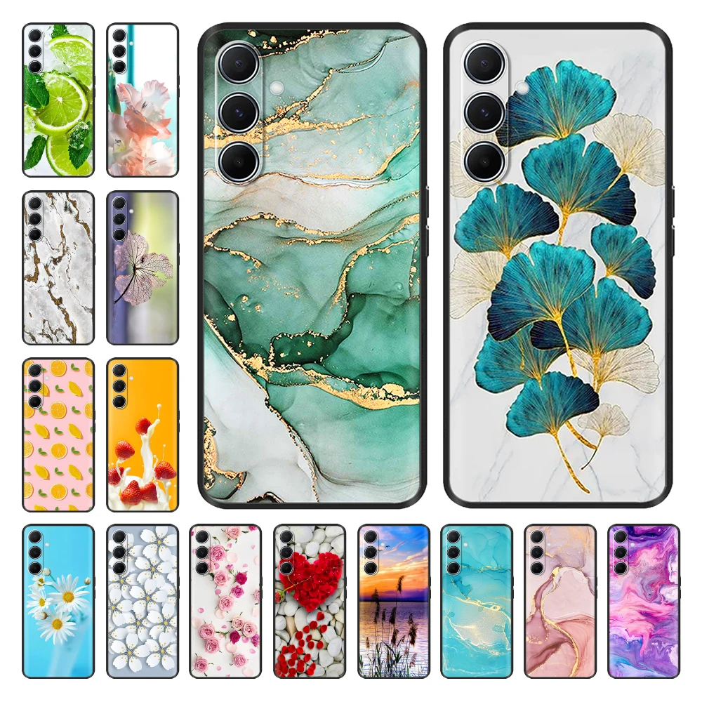 حافظة لهاتف سامسونج جالاكسي A36 5G SM-A366E حافظة ناعمة سوداء من مادة البولي يوريثان الحراري غطاء خلفي مقاوم للصدمات Coque Fundas Para