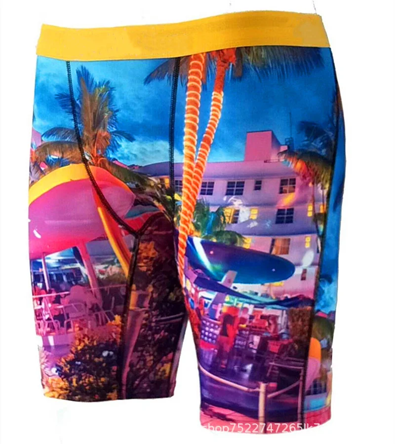 Europe and America Men's Sexy Sports Quick-Drying Underwear Boxer Shorts Tight Ice Silk Breathable Wear-Resistant