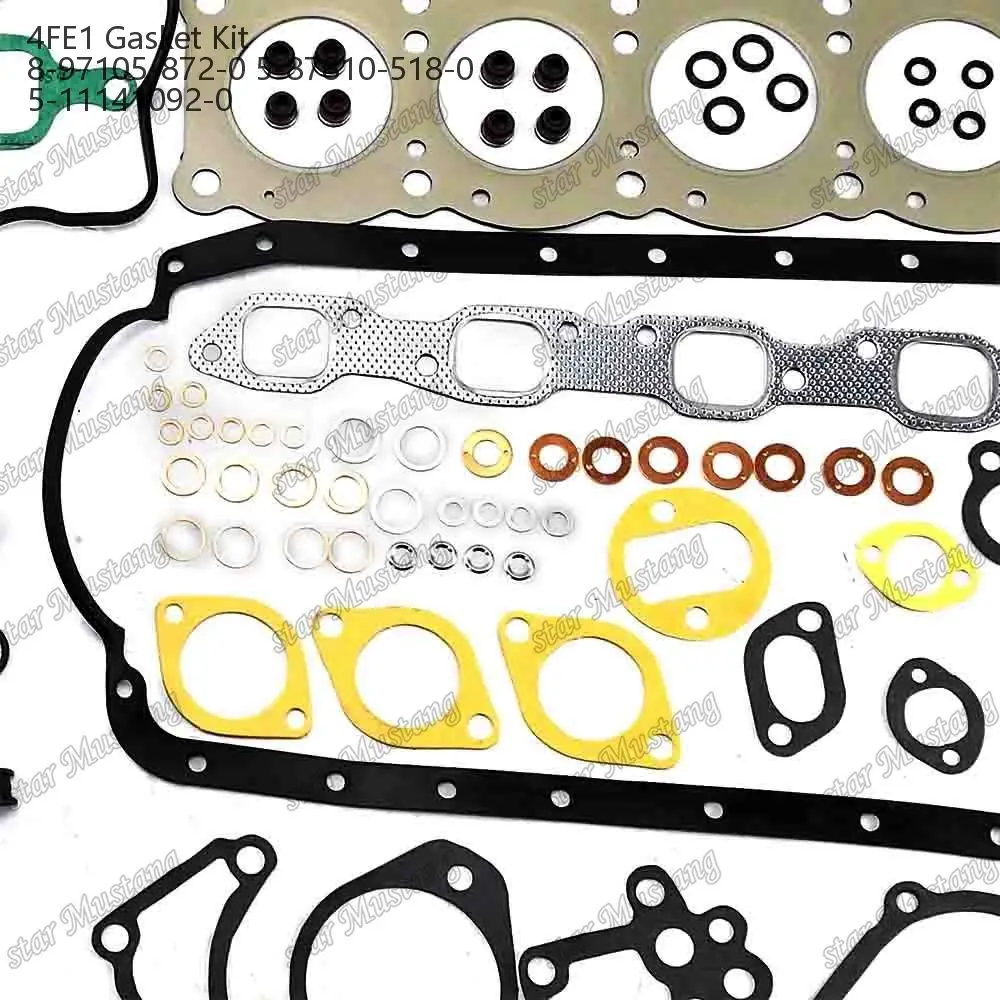 トップス K 4FE1 Engine Gasket Kit 8-97105-872-0 5-87810-518-0 5