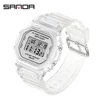 SANDA Your Watch White Fashion Sport Watch Lover's Gift Your Watch Top LED Digital Men Ladies Electronic Watch Reloj Mujer 2025 2