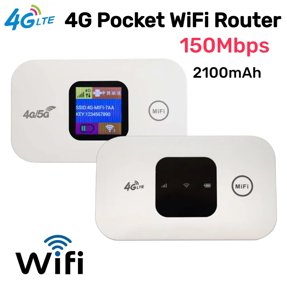 Sonew Routeur de poche 4G LTE USB Routeur WiFi Portable Poche Mobile