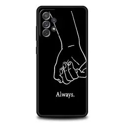 Couple Cartoon Aesthetic Sun & Moon Phone Case Cover - Samsung A03S (A1)