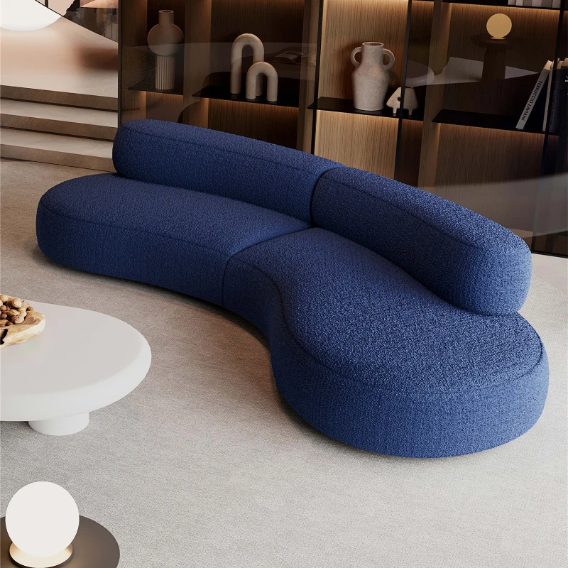 

Lazy Fabric Living Room Sofas Recliner Velvet Loveseat Curved Luxury Floor Sofa Modular Lounge Canape Salon Bedroom Furniture