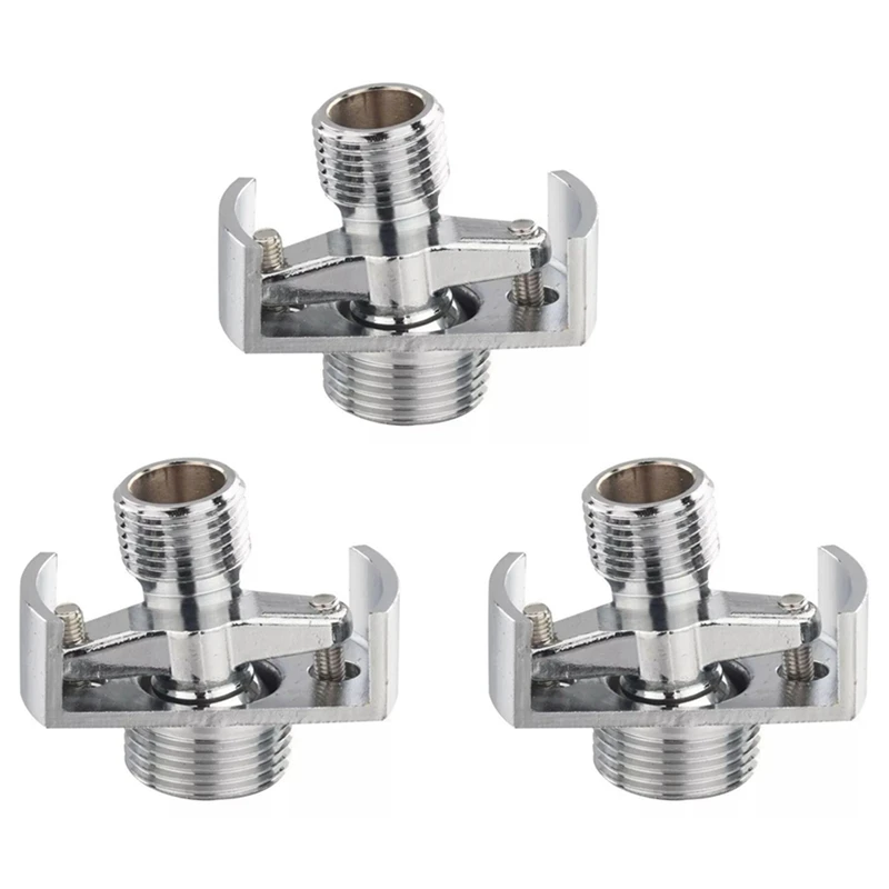 

3X Adjusting The Angle Of Intake Pipe Copper Shower Head Angled Curved Foot Eccentric Screw Corner Faucet Accessor A