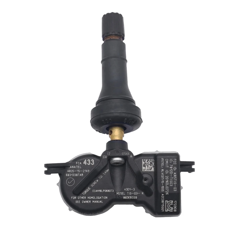 Novel-For 2018-2024 Jeep Compass TPMS 433Mhz Ÿ̾ з , TPMS  Ÿ̾   68313387AB 68313387AA