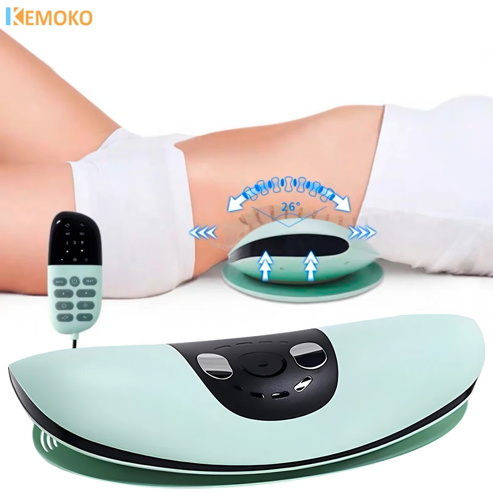 Recharging Pulse Heating Lumbar Massager Waist Pain Relaxation Heating Vibration Massage Relax Back Muscle Relieves Body Fatigue