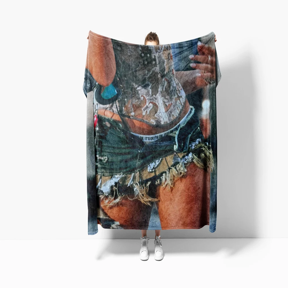 130x150cm Vintage Tate Mcraes Singer 100% Cotton Blanket Merch Home Decorative Pop Music Tour Throw Blankets Warm Fleece 5