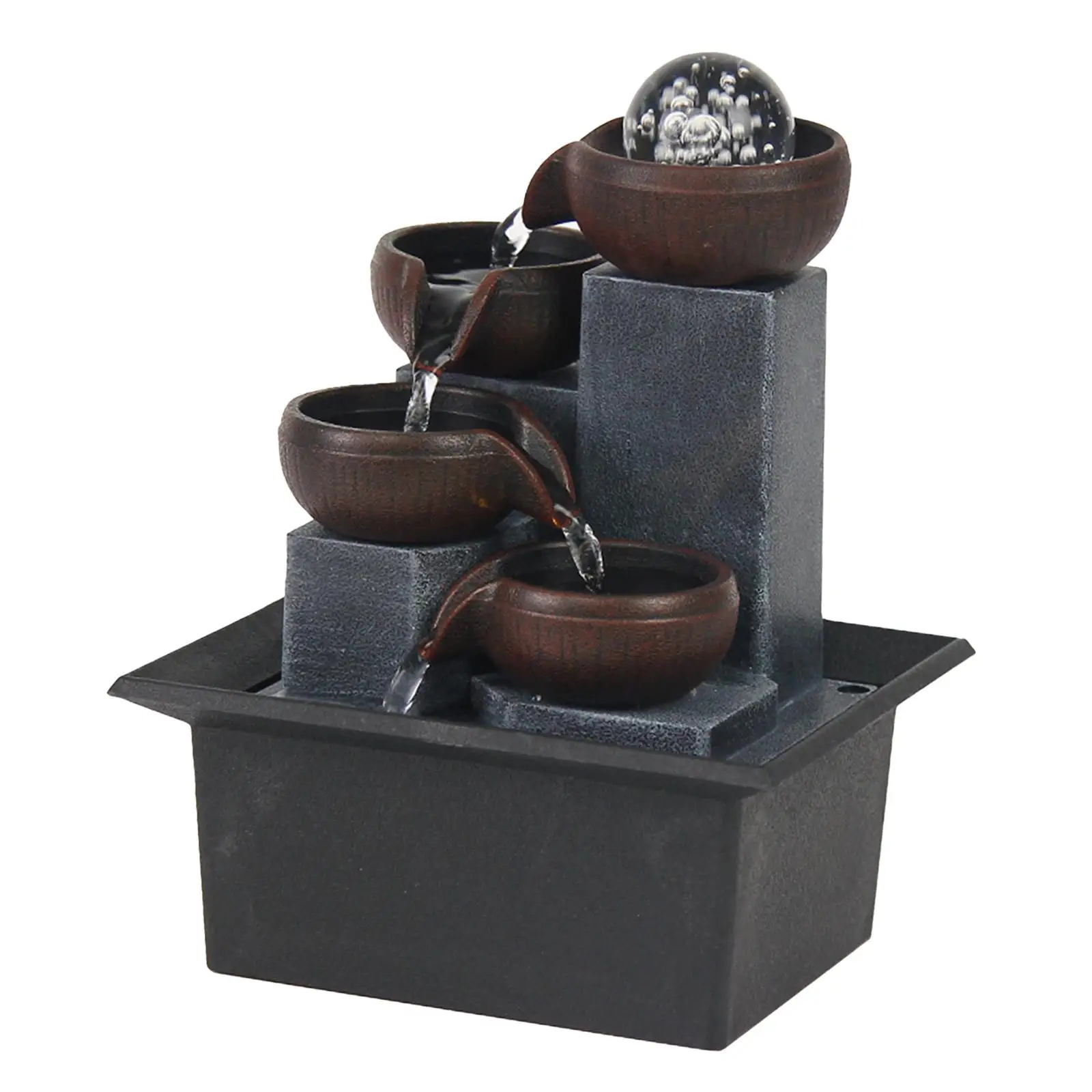 Indoor Waterfall Fountain Desk Decor Tabletop Fountain Illuminated for Living Room Meditation Hotel Housewarming Bedroom Indoor Waterfall Fountain Desk Decor Tabletop Fountain Illuminated for Living Room Meditation Hotel Housewarming Bedroom