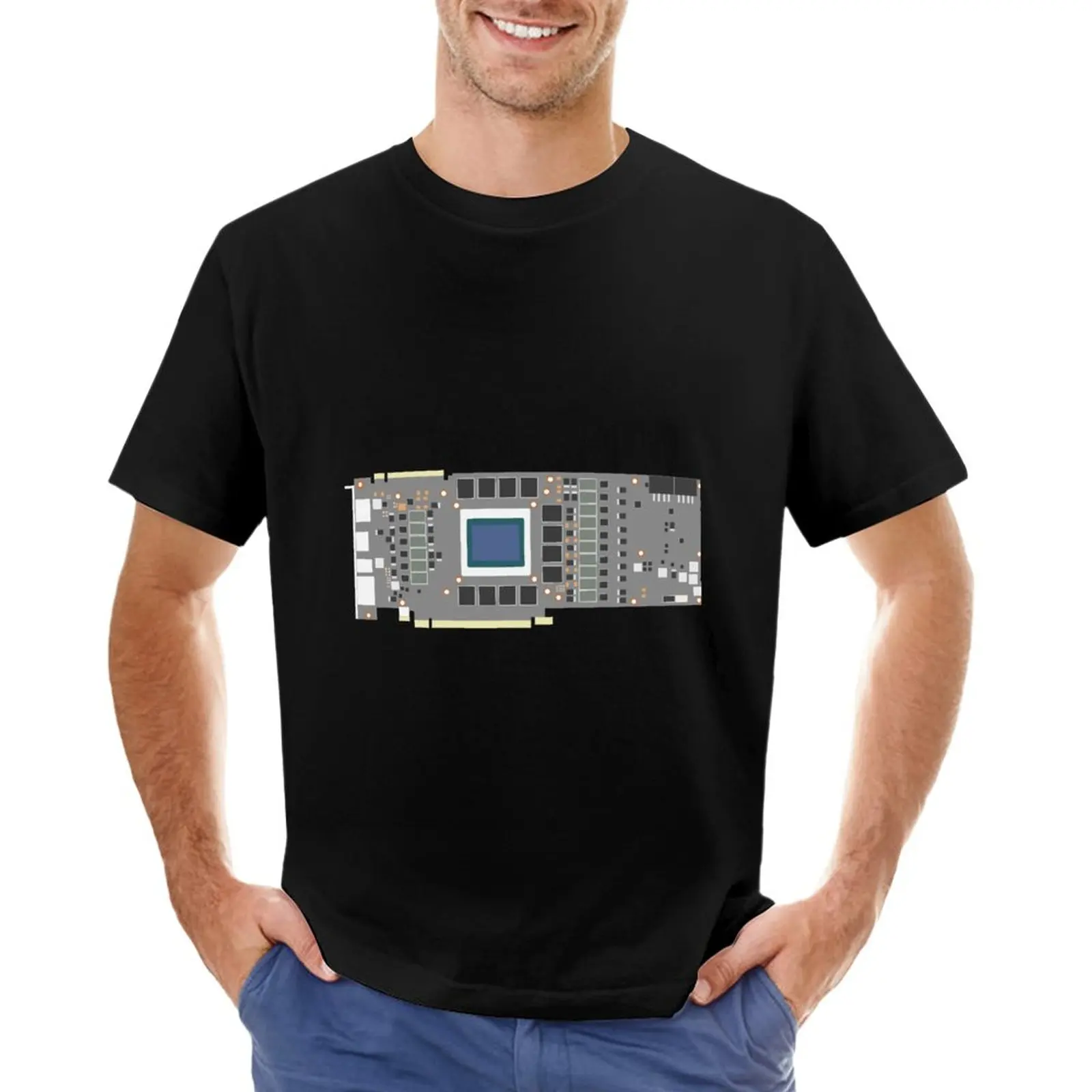 

Nvidia RTX 2080TI GPU PCB T-Shirt customized t shirts funny t shirts mens graphic t-shirts