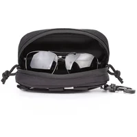 1000D Nylon Tactical Molle Glasses Pouch, Eyeglasses Hard Case Shockproof Sunglasses Carrying Protective Box For Outdoor 2
