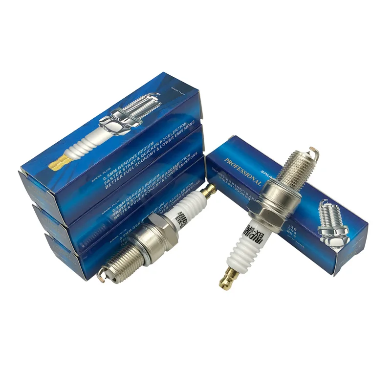 Lot de 4 bougies d'allumage en iridium BPR6EIX 6637 pour Audi Subaru BMW Nissan IW20 BPR6EIX-6637 de haute qualité~1972 - Auto