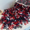 50Pcs/bag Colorful Basic Nylon Ealstic Hair Ties for Girls Ponytail Hold Scrunchie Rubber Band Kid Fashion Hair Accessories 4