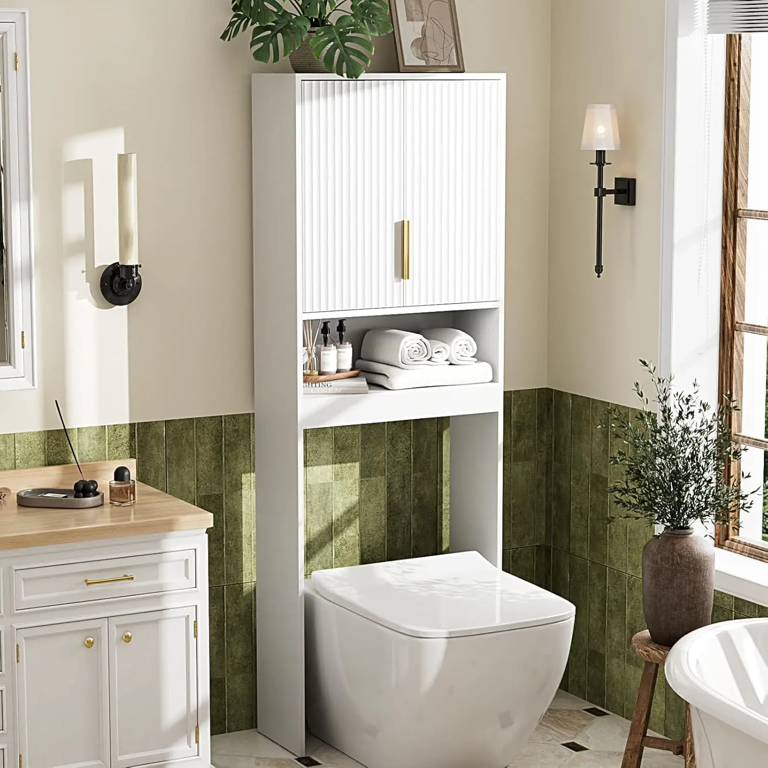 Over-the-Toilet Cabinet Storage 1