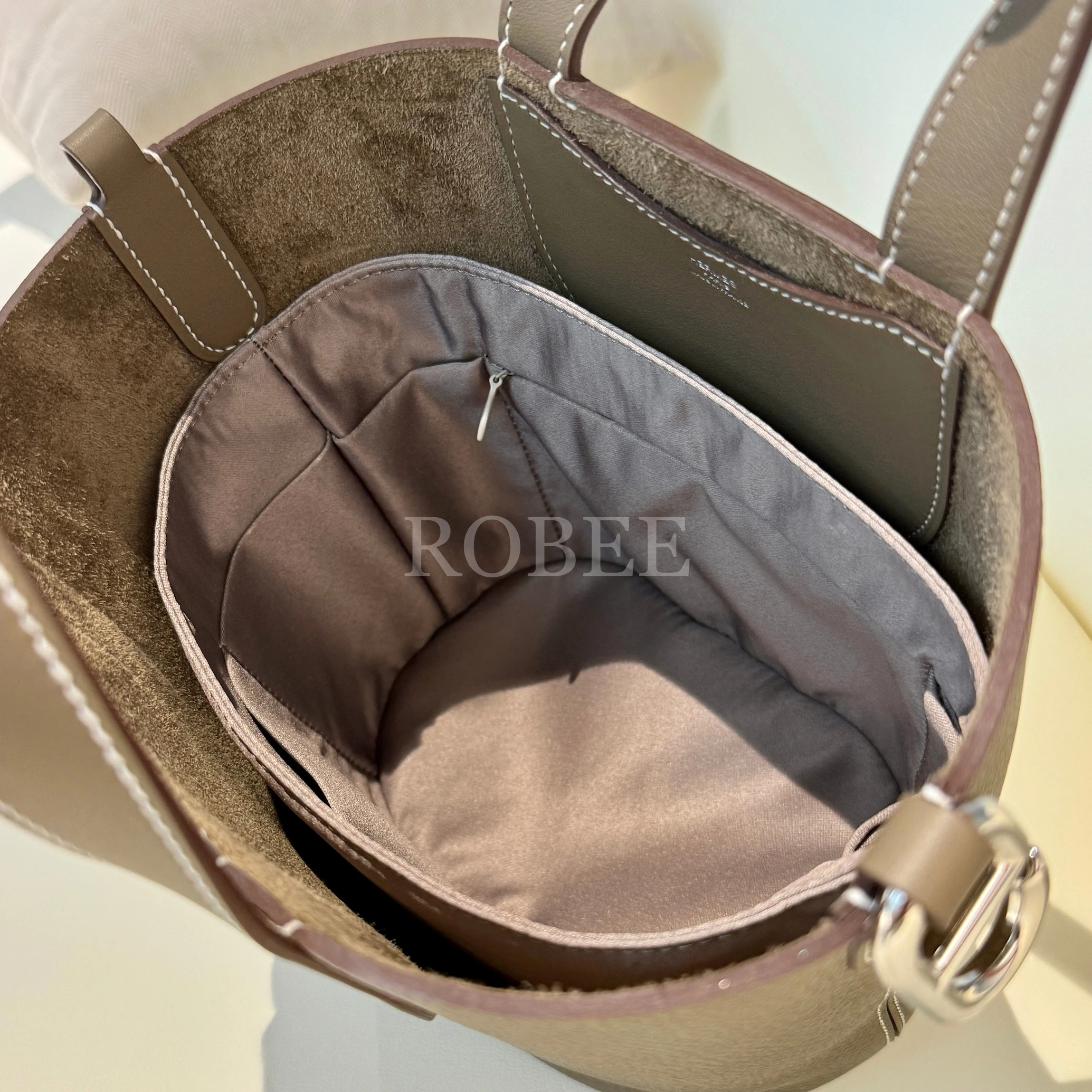 ROBEE For H intheloop 18 Organizer Insert 18  Waterproof Design Satin fabric Premium Fits handbag innerbag 3