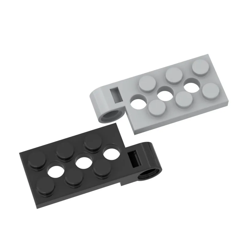 1 Pz Blocchi Di Edifici 98286 43045 Piastra Cerniera In Mattoni 2X4 Con Foro Per Perno E 3 Fori-Top Bulk Modulare Gbc Giocattolo High-Tech Moc