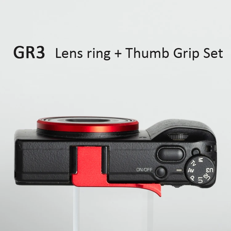 GR3 Camera Thumb Grip - Aluminum Alloy Finger Handle For Ricoh GRIII Photography