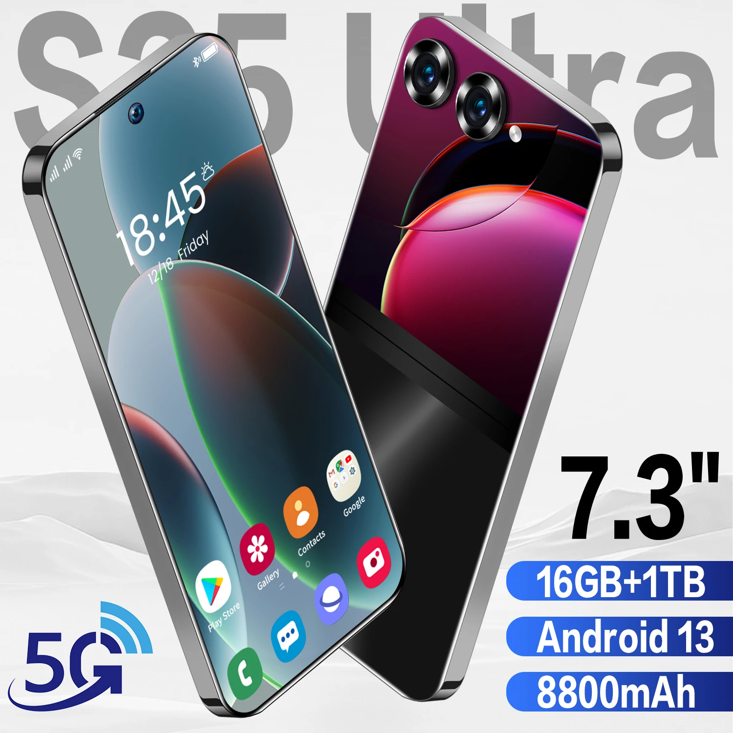 

Face Unlocked 2024 new S25 Ultra+Phone 7.3 HD Screen 5G Mobile 16G+1T 48MP+72MP 88000Mah Android13 Celulare Dual Smartphone