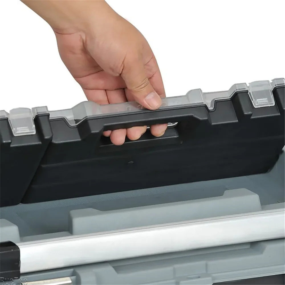 Electrician Multifunctional Heavy Duty Rolling Tool Box with Wheels Parts Storage Box Tool Case for Garage Tool Chest Organizer 4