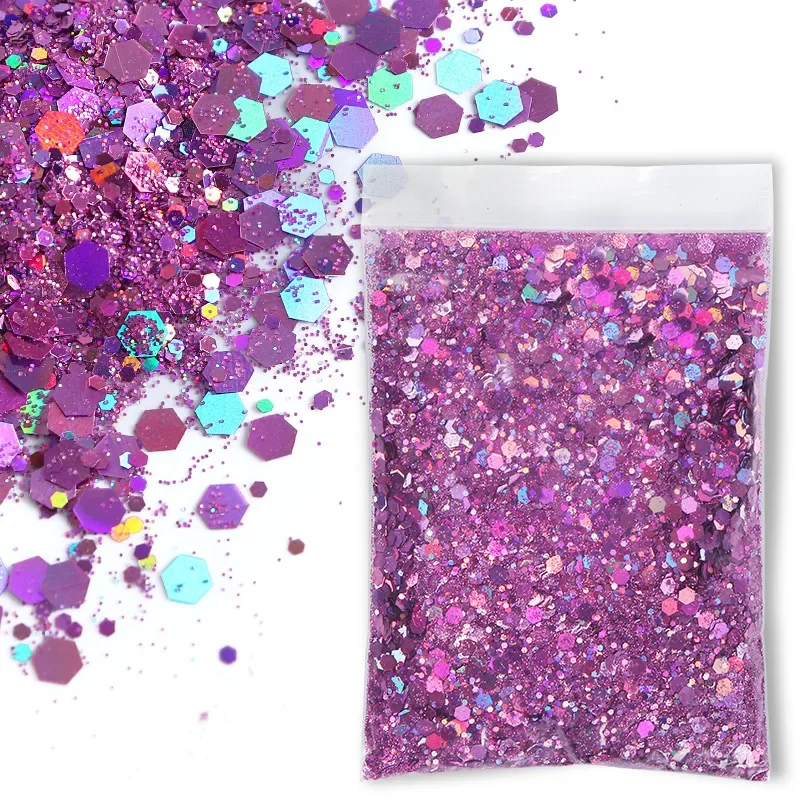 Holographic Iridescent Chunky Glitter Flakes