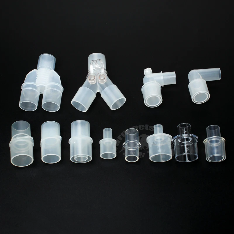 Breathing Circuit Corrugated Tube L Y Shape Connector Straight Connection Adapter Respiratory