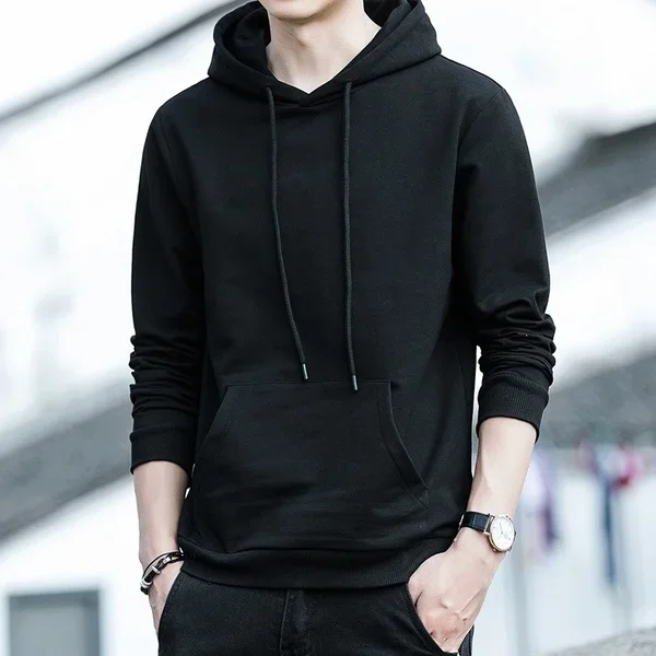 까마귀 스웨터 남성 의류 솔리드 컬러 블랙 그레이 핑크 블루 양털 스웨터 힙합 Hoody 남성 후드 스웨터 캐주얼상의