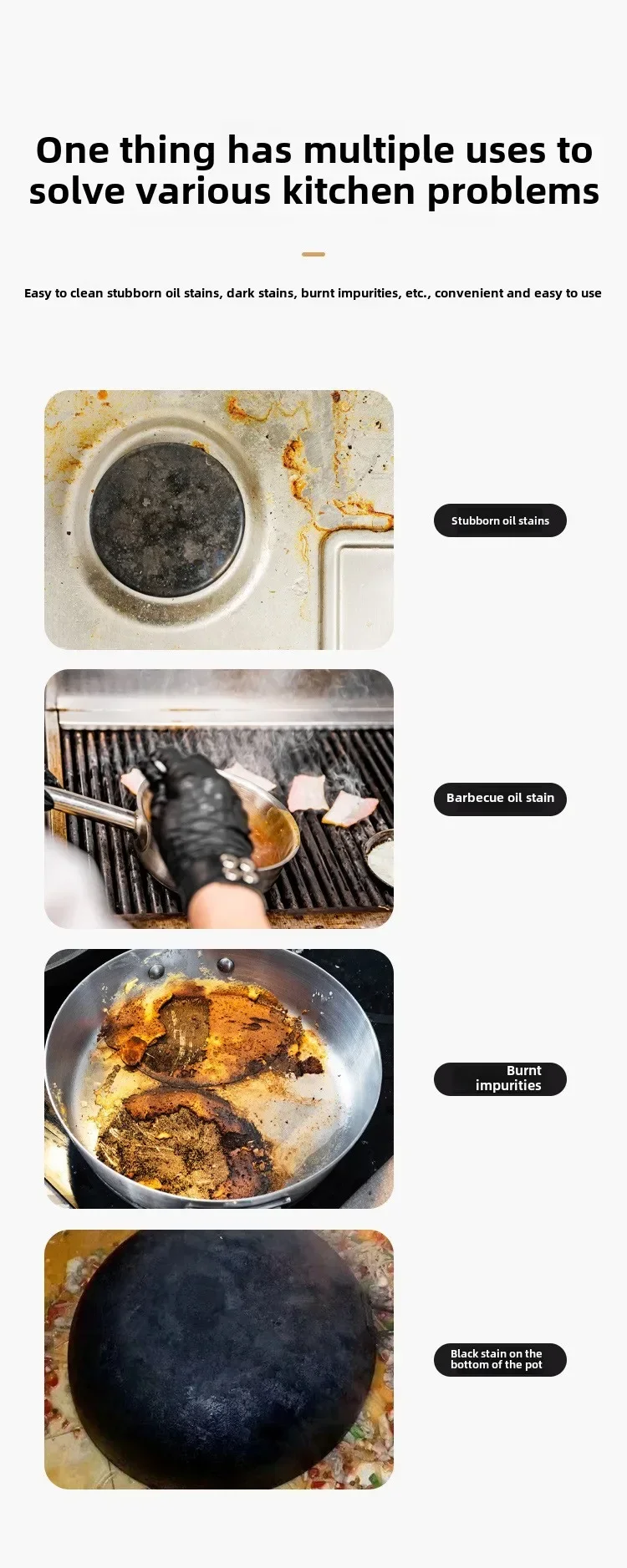 1-20 pezzi di accessori da cucina multifunzionali per la casa in acciaio inossidabile, spatola per la pulizia del frigorifero, raschietto per macchie di sbrinamento_voghion.com