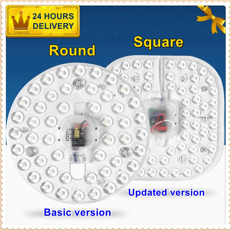 

12W 18W 24W 36W LED Ring PANEL Circle Light AC220V-240V LED square Ceiling board the circular lamp board